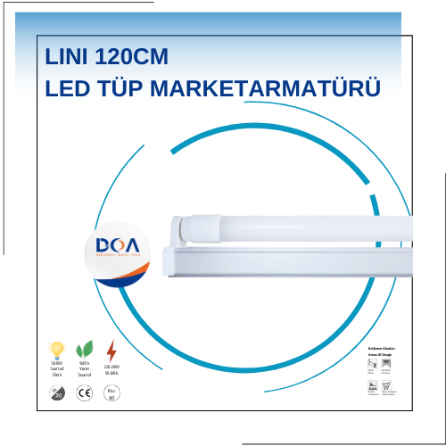 LINI LED TUP 120CM MARKET ARMATURU