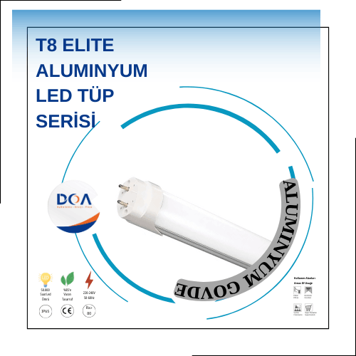 T8 ELITE ALIMUNYUM LED TUP SERISI